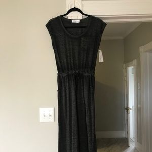 Burnout T-Shirt Maxi Dress